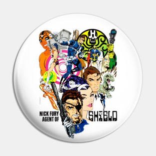 Steranko Psychedelic Super Spy Pin