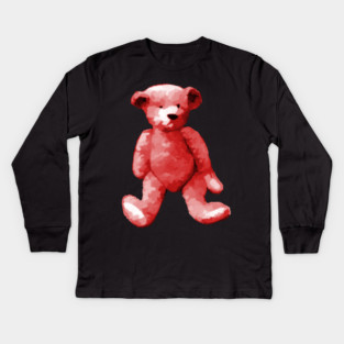 Pink Bear Kids Long Sleeve T-Shirt