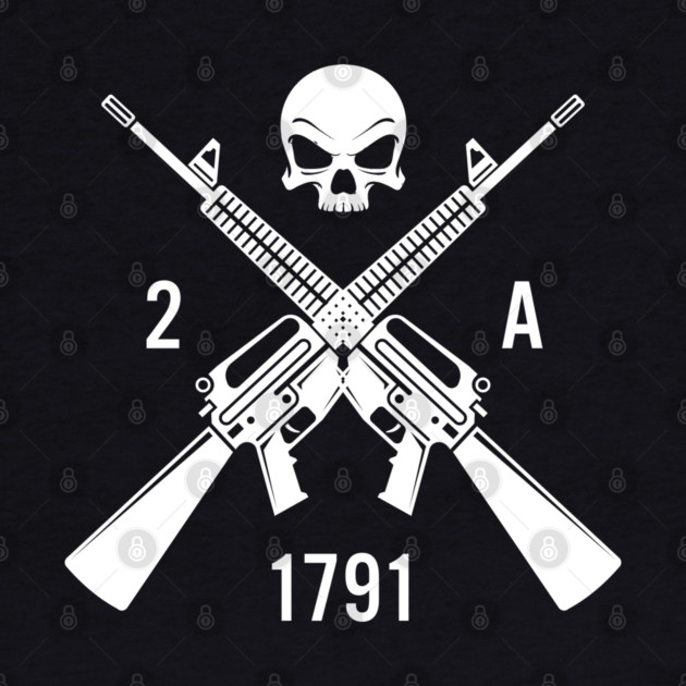 Second Amendment Crossed Rifles by UncagedUSA