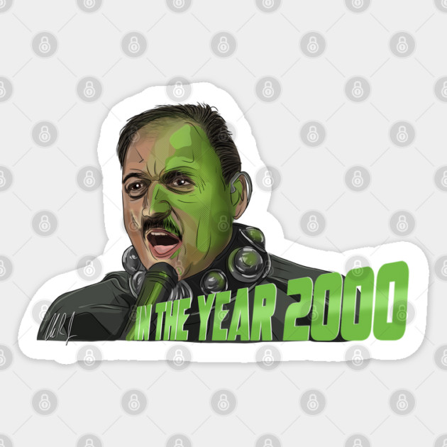 Conan O'Brien: In the Year 2000 Sticker by 51Deesigns
