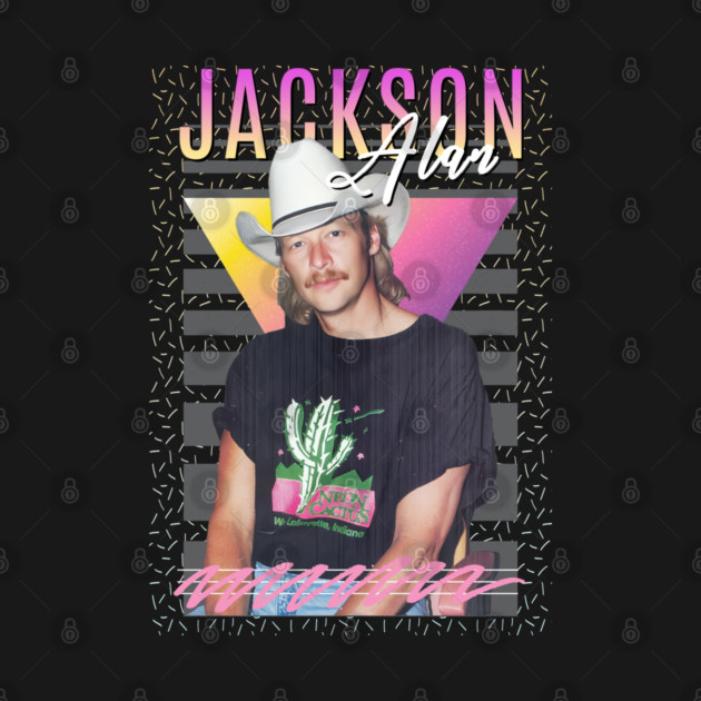 Alan Jackson 80s Aesthetic Fan Art by Madesu Art