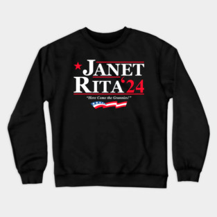 Janet and Rita Bluey Grannies 2024 for President Crewneck Sweatshirt