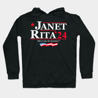 Janet and Rita Bluey Grannies 2024 for President Hoodie