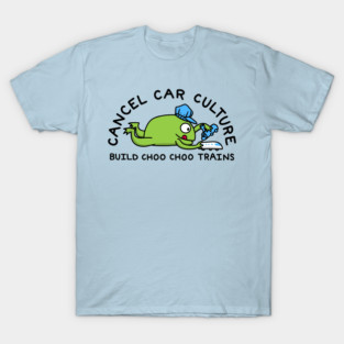 Leftist Humor Public Transit Frog Car Culture T-Shirt
