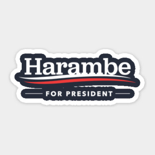 Harambe For President Sticker