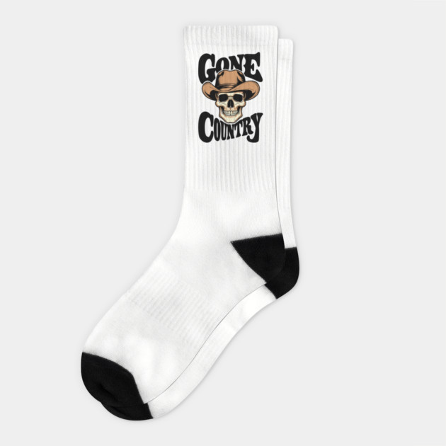 Gone Country Outlaw Western Cowboy Socks by Anticorporati