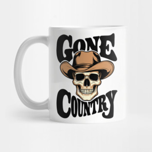 Gone Country Outlaw Western Cowboy Mug