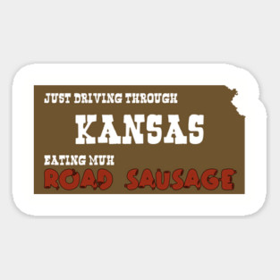 Kansas Road Sausage Sticker