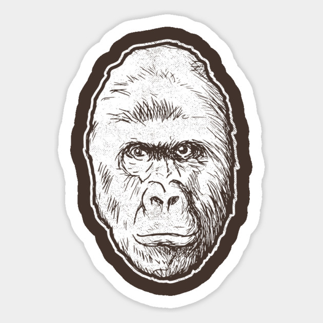 Harambe The Gorilla Sticker by dumbshirts