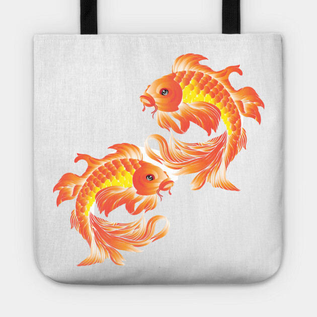 2 Koi Tote by DickinsonDesign