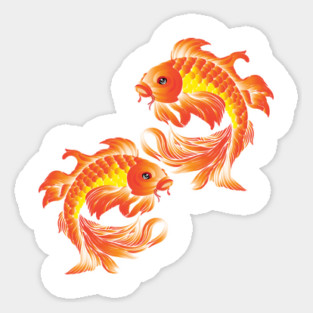 2 Koi Sticker