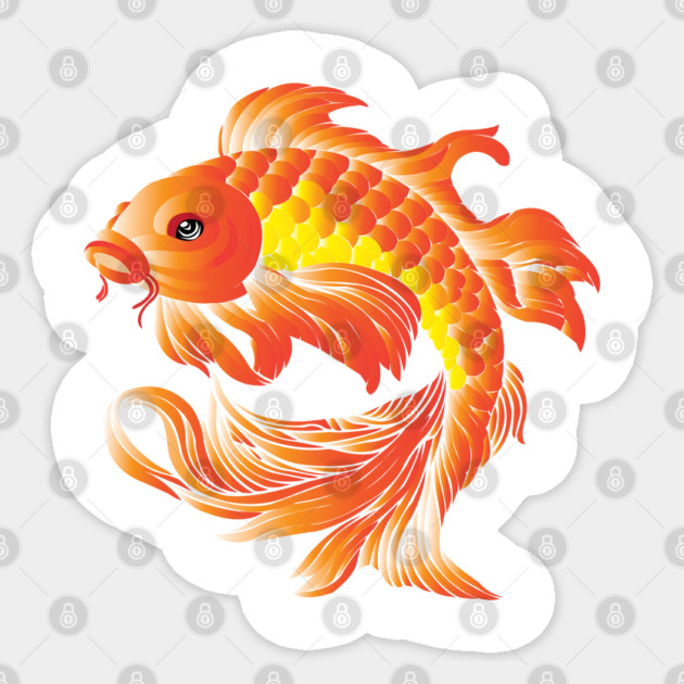 Koi Fish Sticker by DickinsonDesign