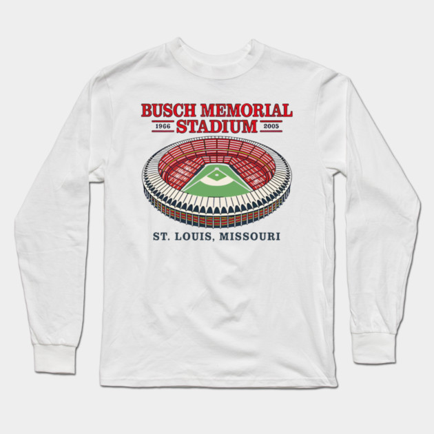 Busch Memorial Stadium Long Sleeve T-Shirt by Litehouse Tees