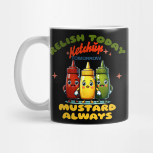 Mustard Always Halloween 24 Costume Matching Relish Ketchup Mug