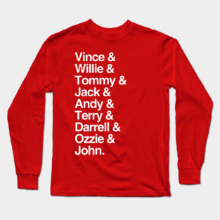 1985 Cards Lineup Long Sleeve T-Shirt