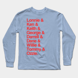 1982 Cards Lineup Long Sleeve T-Shirt