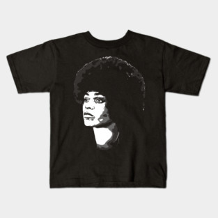 angela davis black and white Kids T-Shirt