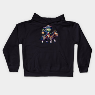 Zombie Paul Revere's Ride Kids Hoodie