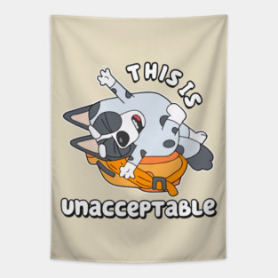 Muffin This is Unacceptable Tapestry