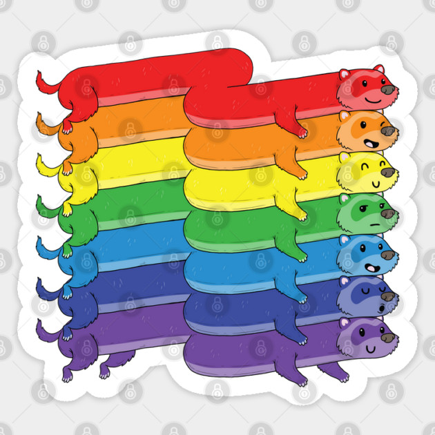 Pride Ferrets Sticker by GoshWow®