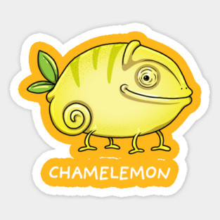 Lemon Chameleon Magnet