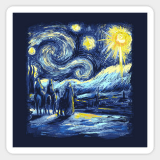 Starry Night Journey Sticker