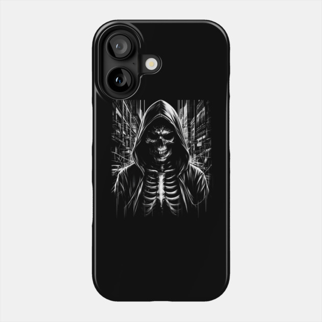 Urban Reaper - Monochrome Sketch Phone Case by MakerMind8.2