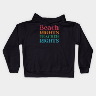 Sun, Sand, and School Breaks - We Deserve It! Kids Hoodie