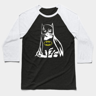 catman black Baseball T-Shirt