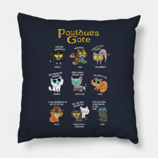PAWldur's Gate Pillow