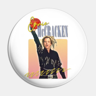 Ernie McCracken \/ Retro Fan Design Pin