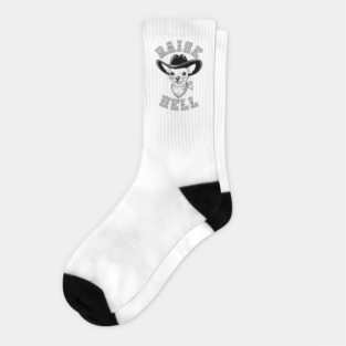 Raise Hell Cowboy Chihuahua Western Country Socks