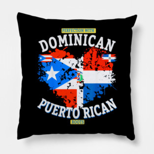 Dominican Puerto Rican Republica Dominicana Flag Pillow