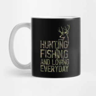 Funny Fishing And Hunting Camo Hunter Fisherman Camouflage Mug