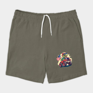 4th Of July US Flag T-Rex Dinosaur Shorts
