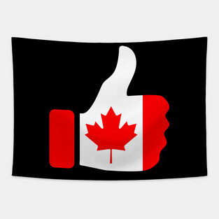 Canada Thumbs Up Tapestry