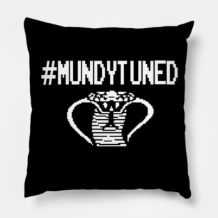 #MundyTuned White Snake Pillow