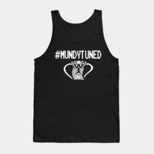 #MundyTuned White Snake Tank Top