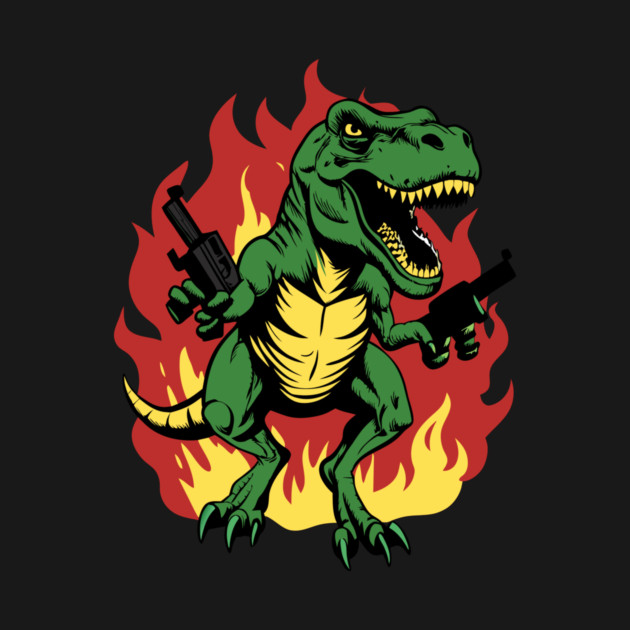 Mad T Rex On Fire by The WYLD Tribe