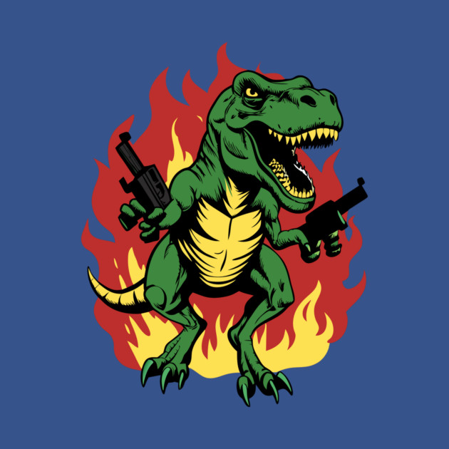 Mad T Rex On Fire by The WYLD Tribe