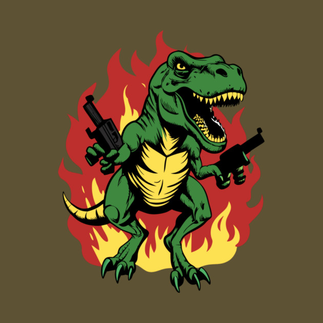 Mad T Rex On Fire by The WYLD Tribe