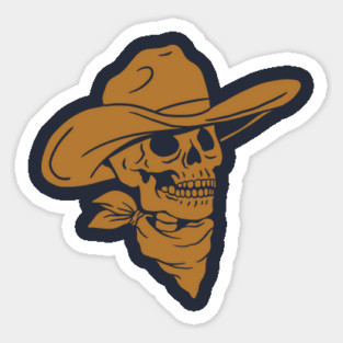 Skeleton Cowboy - Golden Version Sticker
