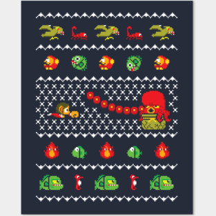 Alex Kidd In Christmas World - Gaming Ugly Sweater, Christmas Sweater & Holiday Sweater Posters and Art