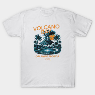 Vintage Look - A Volcano by a lagoon Orlando Florida Water Park T-Shirt