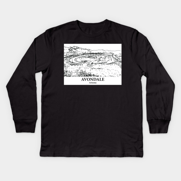 Avondale - Arizona Kids Long Sleeve T-Shirt by Lakeric