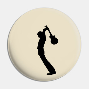 Pete Townsend Rock 'n' Roll silhouette Pin