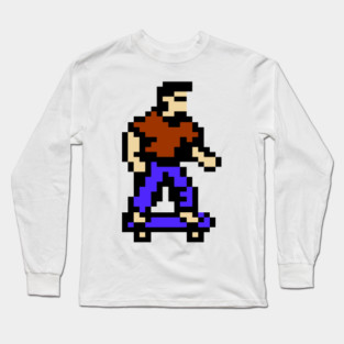 8-Bit Skater Long Sleeve T-Shirt