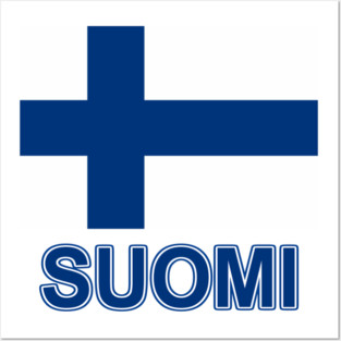 Suomi - The Pride of Finland - Finnish Flag Design Posters and Art