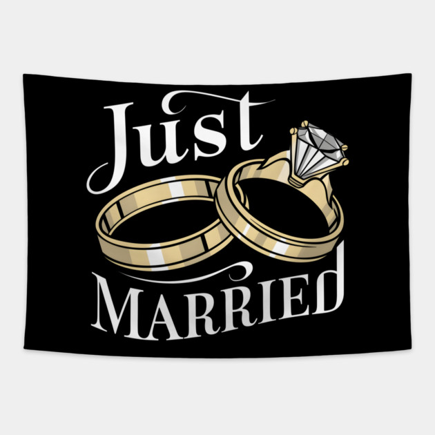 Just Married Tapestry by MakerMind8.2