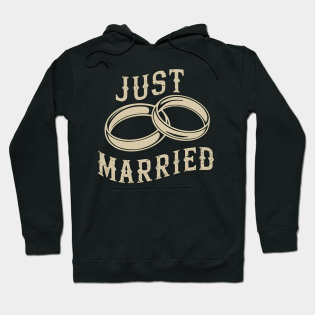 Just Married Hoodie by MakerMind8.2